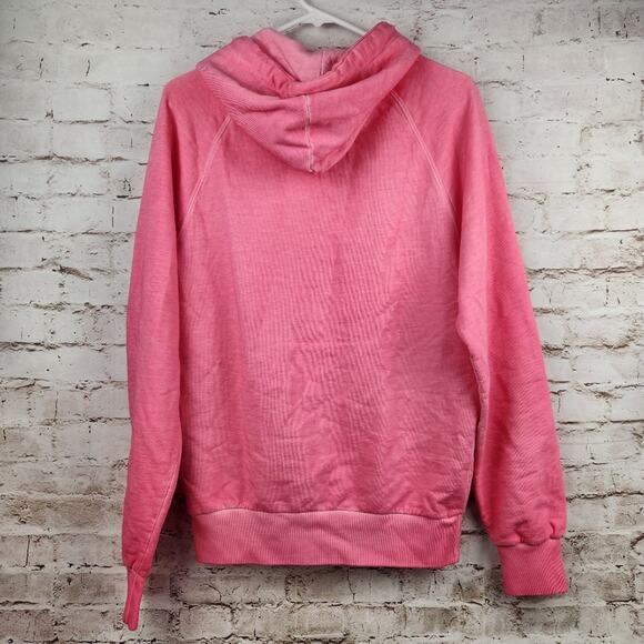 Retrofete Vanessa Hoodie Size Small Hot Pink Logo NWT Oversized Fit Pocket - Picture 6 of 11